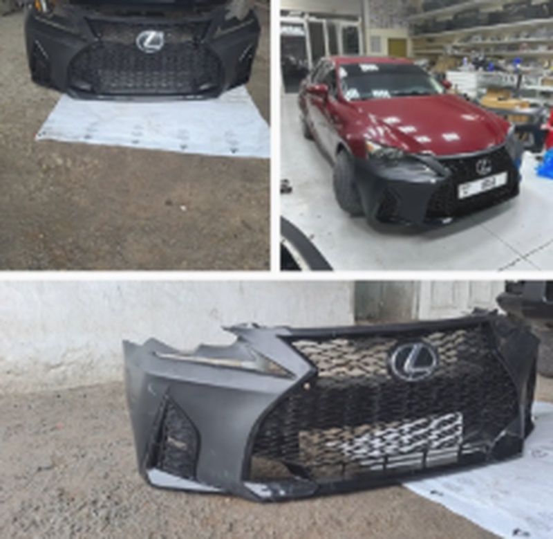 Передний бампер на Lexus is250 2014 г Рестайлинг бампера на 2022 год